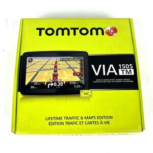 TomTom VIA 1505 T 5-Inch Portable GPS Navigator Tested Lifetime Maps Edition